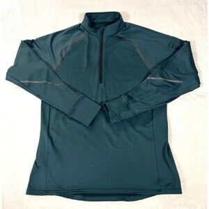 Kuiu EnduroTrainer Zip T Mens L Flint Blue Technical Grid Fleece Pullover